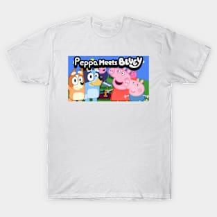 Peppa pig Meets Bluey T-Shirt